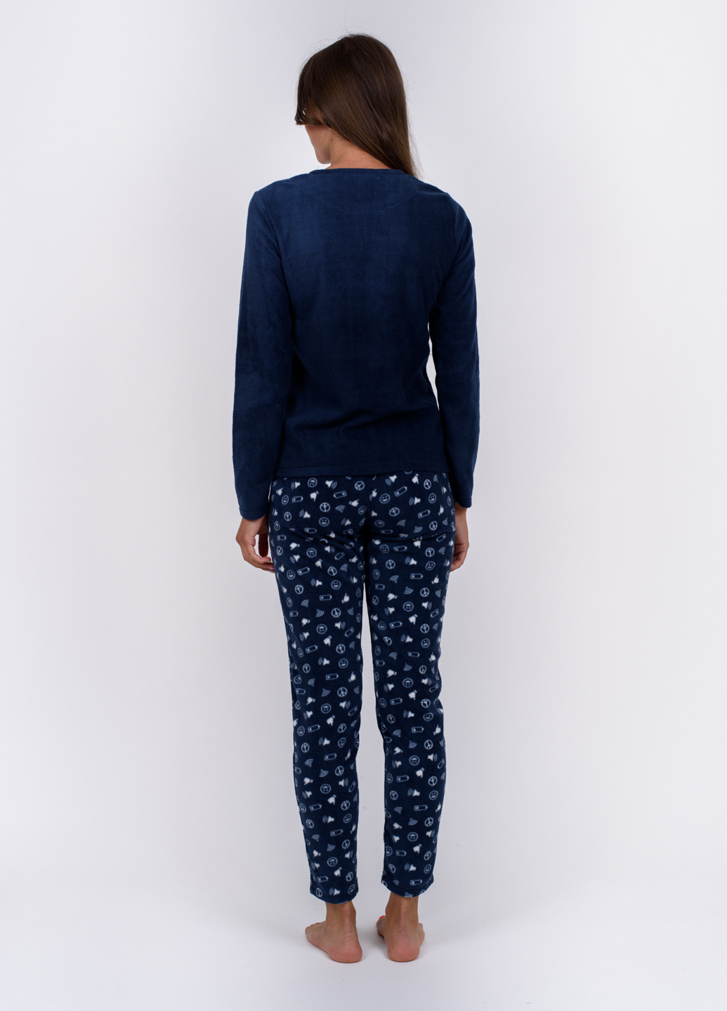 Темно-синяя всесезон пижама (лонгслив, брюки) лонгслив + брюки Women'secret