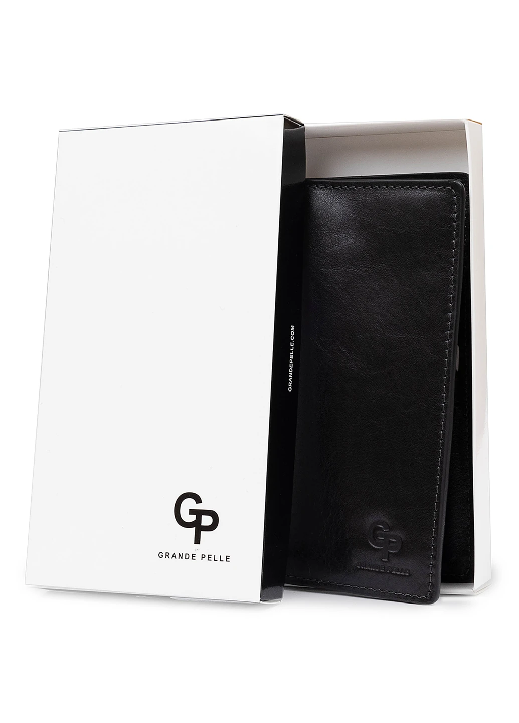 Чоловіче шкіряне портмоне 9,5х18х1 см Grande Pelle (252129167)