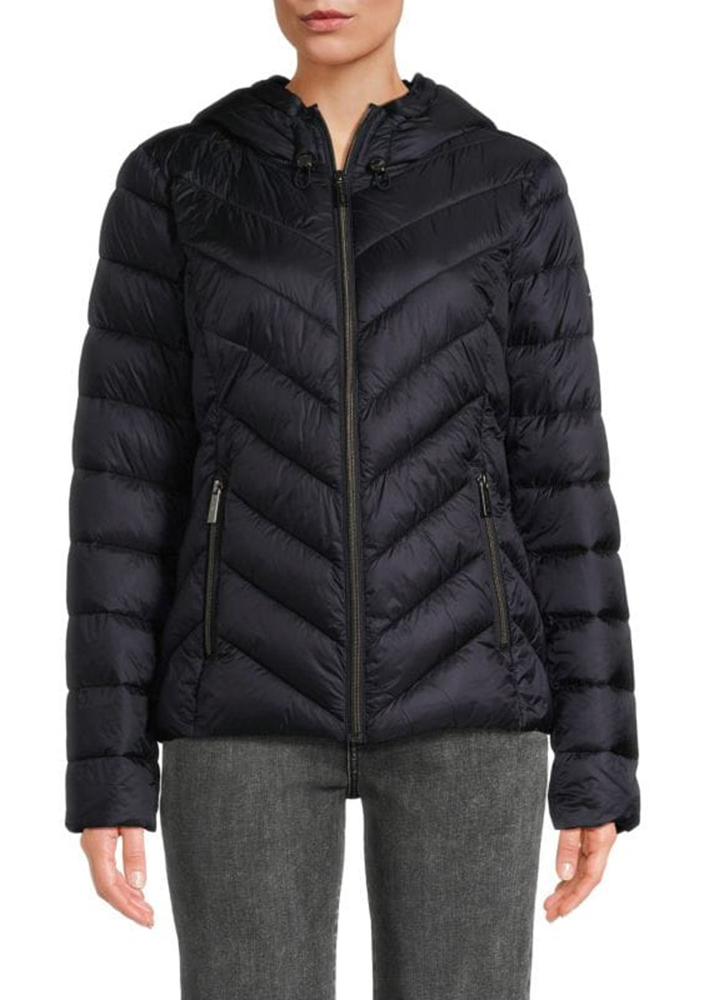 Темно-синяя демисезонная куртка Michael Kors