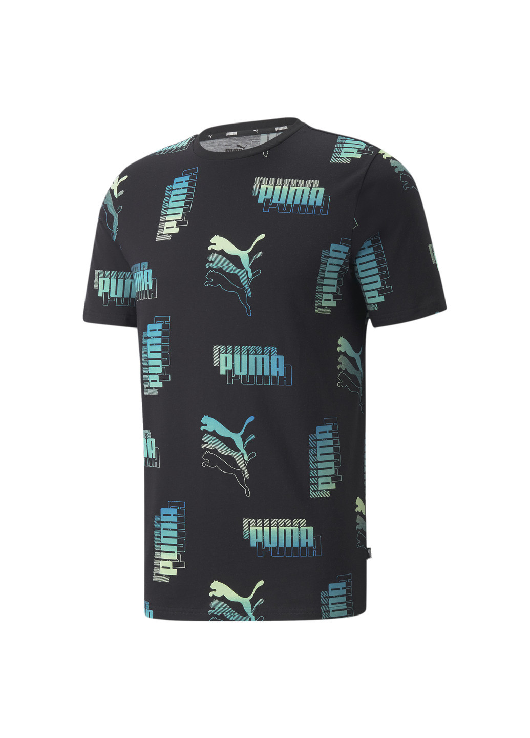 Чорна футболка power summer printed men’s tee Puma