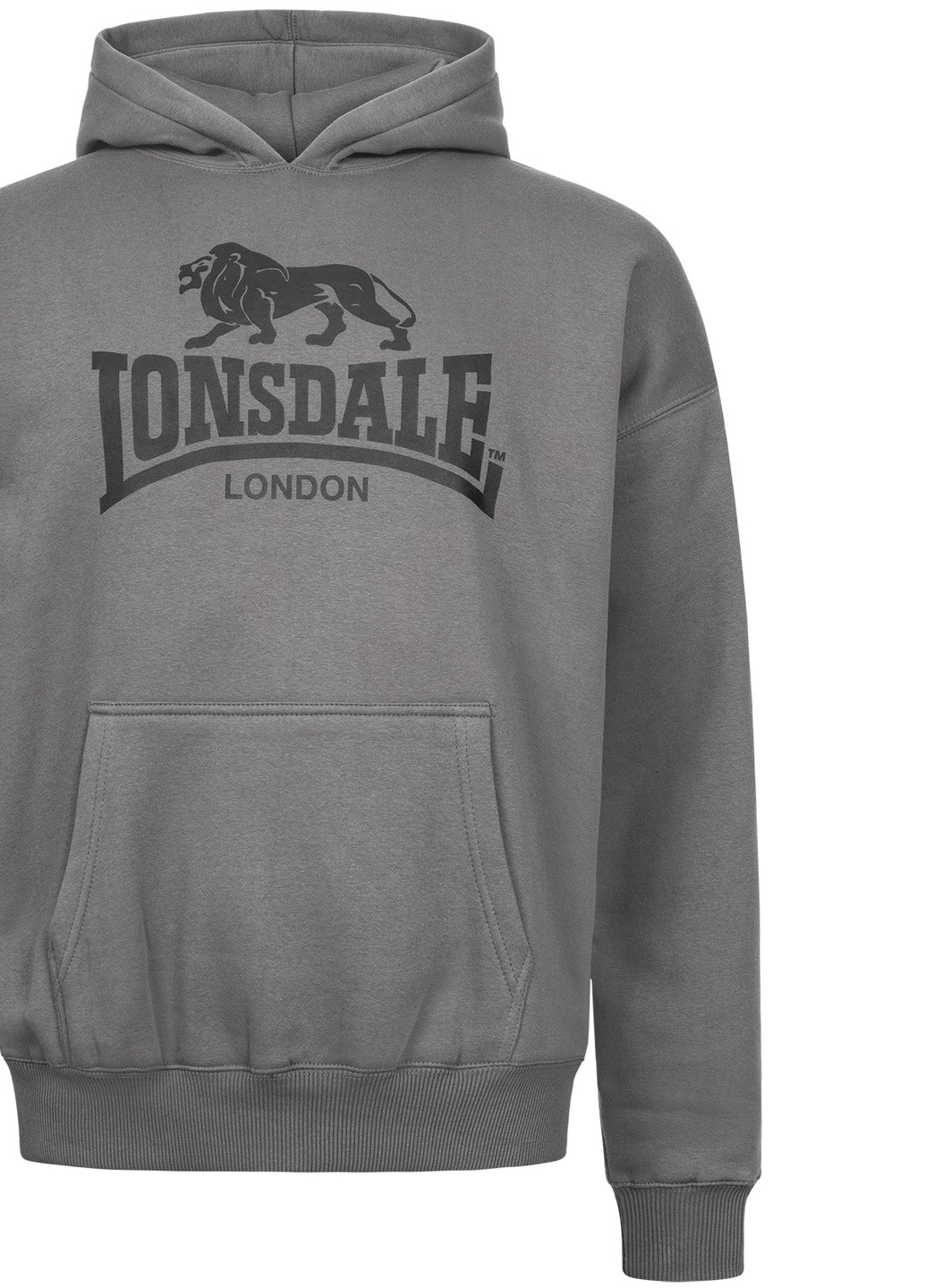 Реглан Lonsdale KILNSEY логотип сірий кежуал