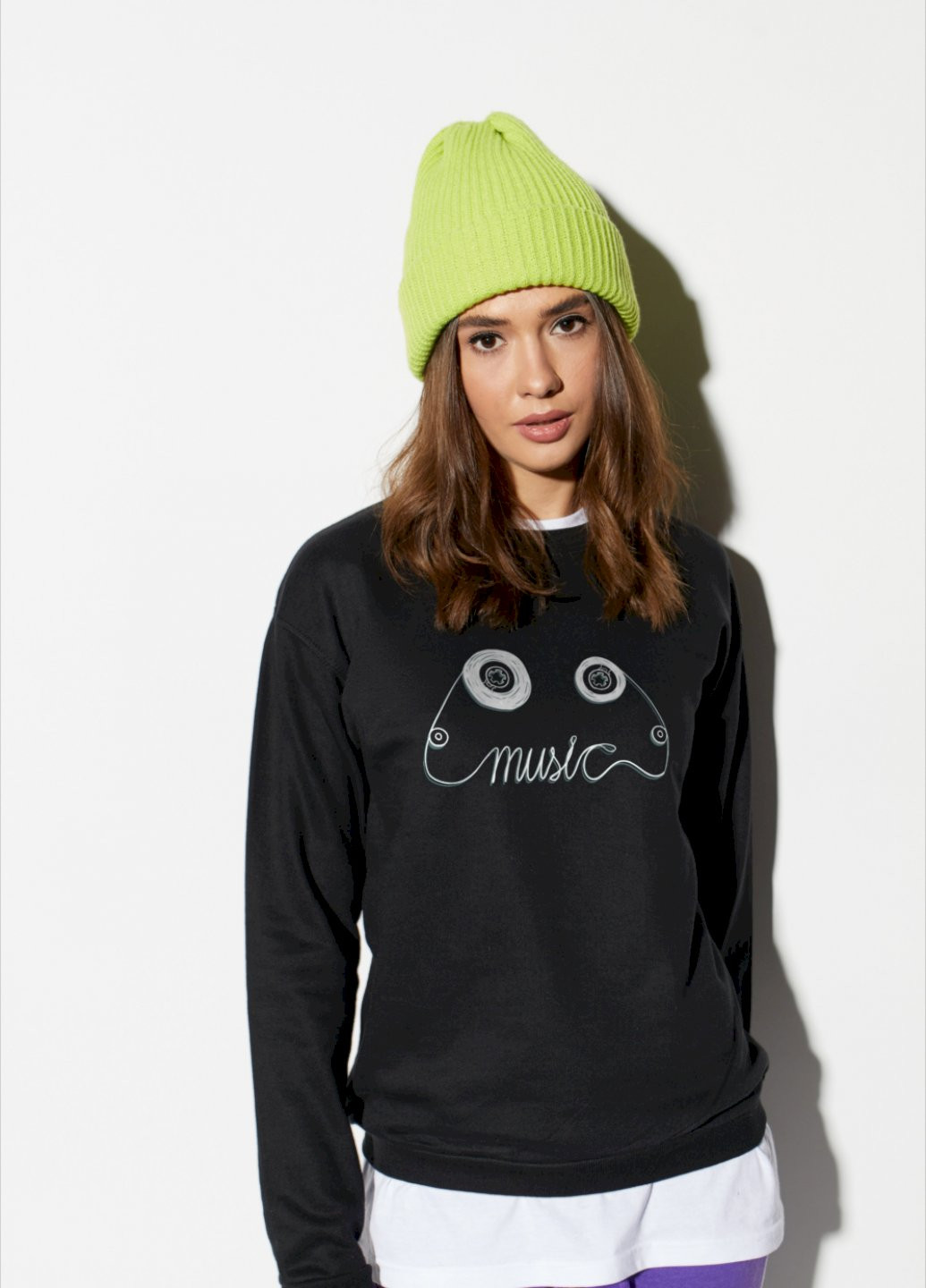 Черный свитшот basic YAPPI (201487552)