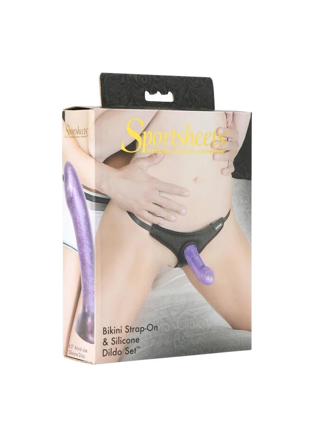 Трусики-стрінги зі страпоном Bikini Strap-On, діаметр 3,5см Sportsheets (251948036)