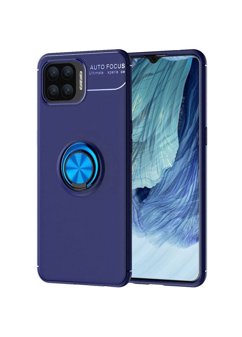 TPU чохол ColorRing під магнітний утримувач (opp) для Oppo A93 Синій / Синій (is_00000040303_2) Deen (250499355)