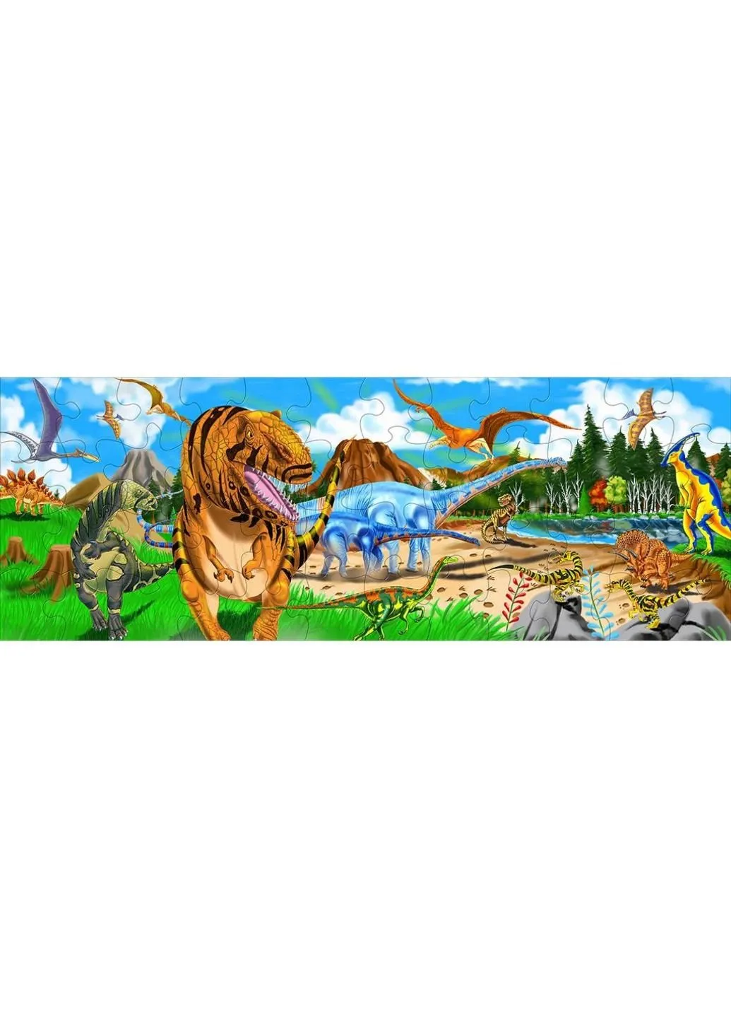 Пазл Мега "Країни динозаврів", 48 елементів (MD10442) Melissa&Doug (249984404)
