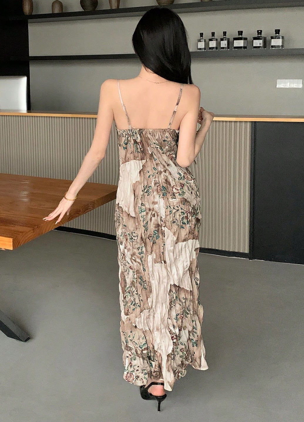 Летний женский сарафан SHEIN в цветочек