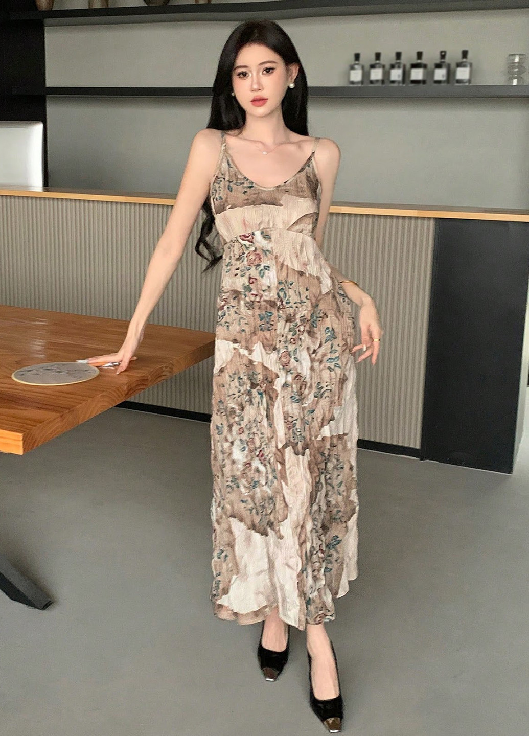 Летний женский сарафан SHEIN в цветочек