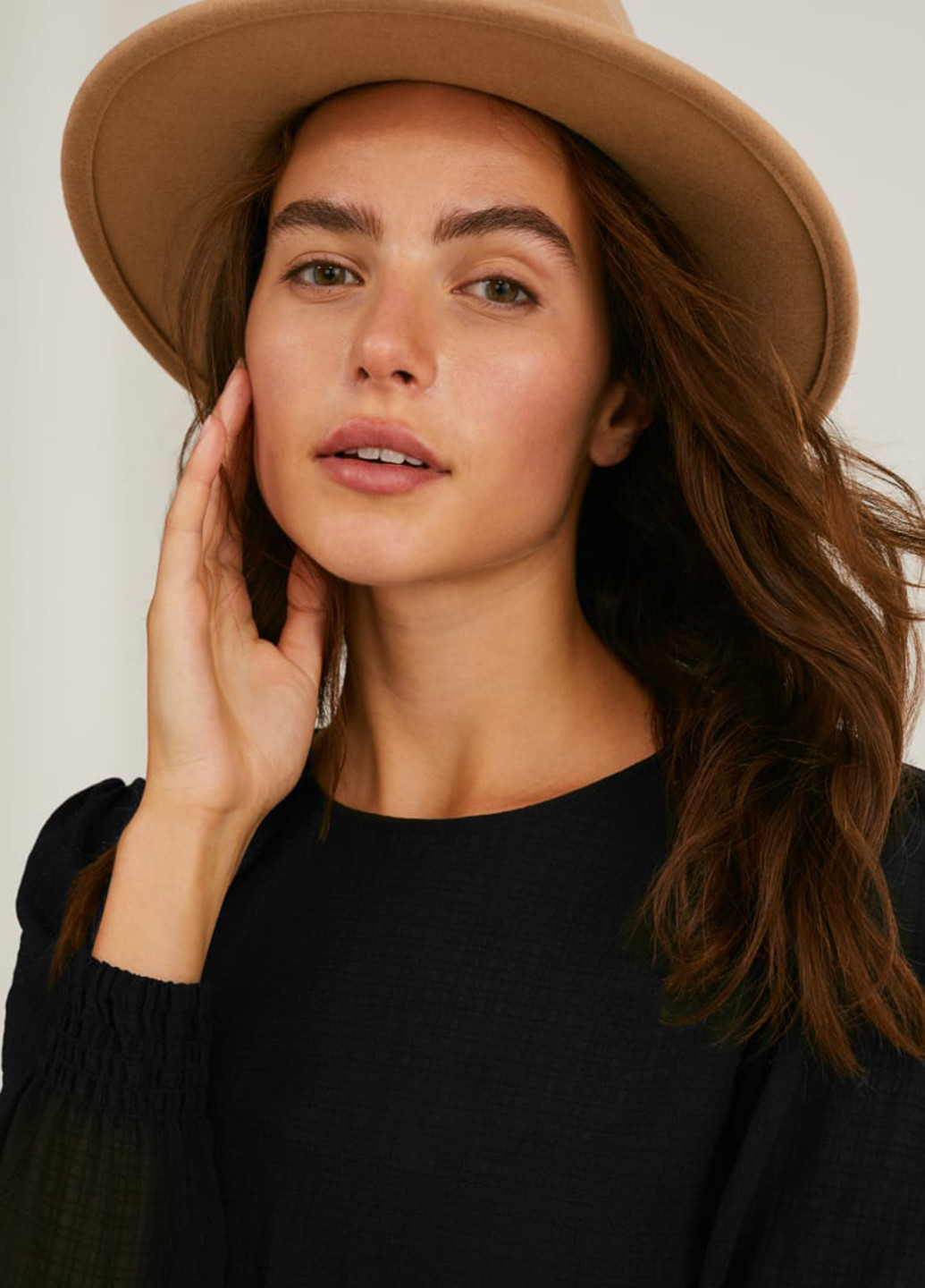 Черное кэжуал платье клеш C&A однотонное