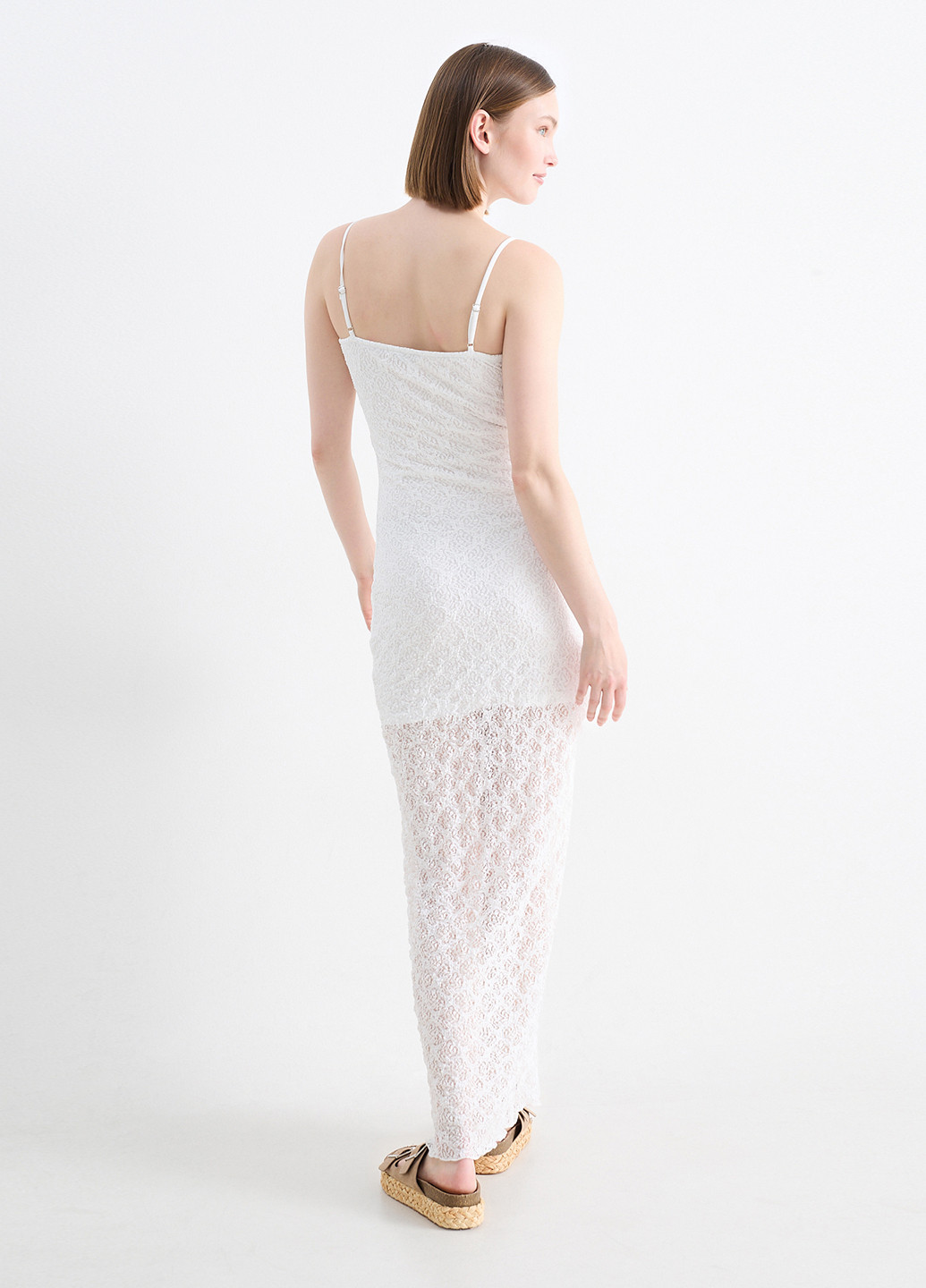 Білий кежуал сукня силуетна C&A однотонна