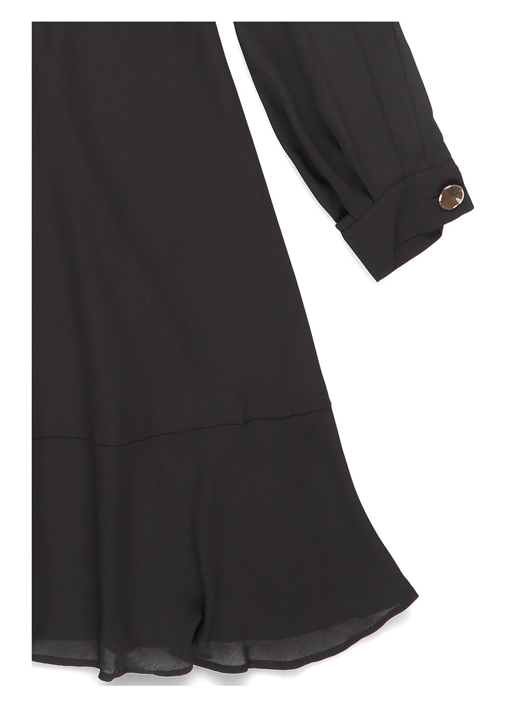 Черное кэжуал платье клеш MINT&BERRY однотонное