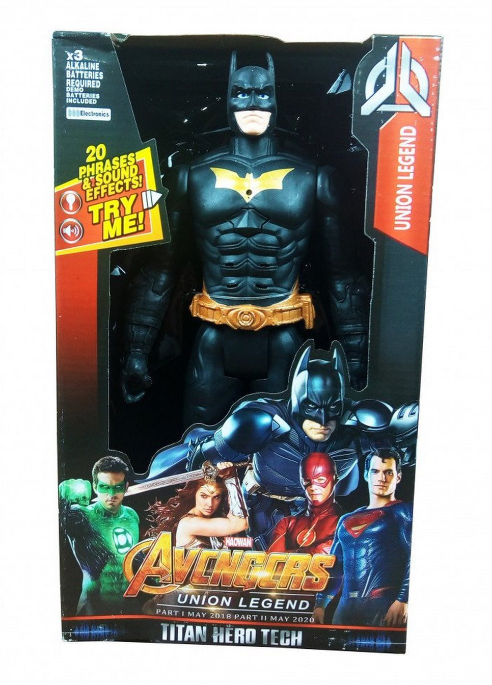 Фігурка супергероя "Месники" DY-H5826-33 29 см., Подв. руки і ноги, звук, світло (Batman) Metr+ (229902645)