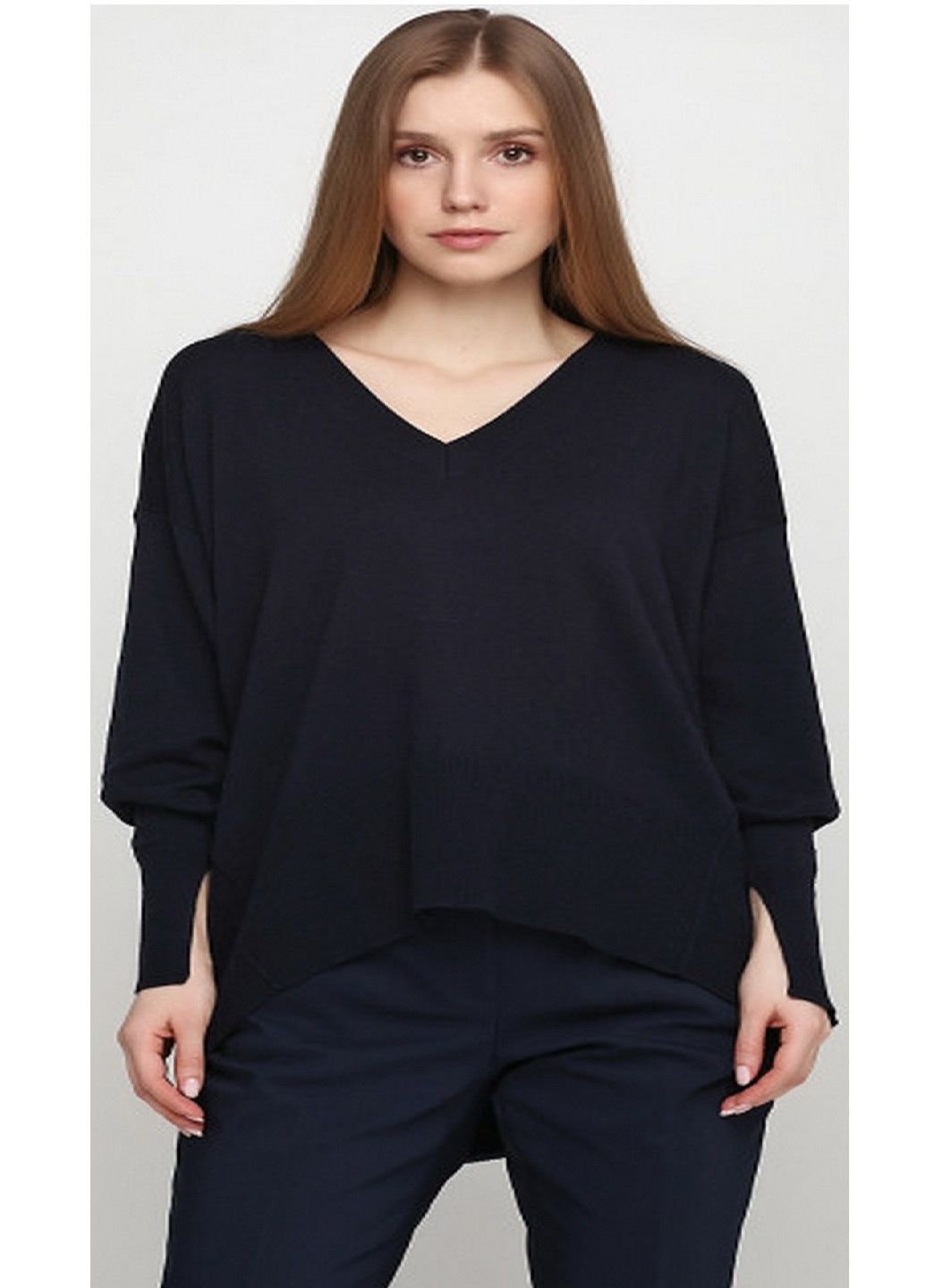 Темно-синій демісезонний пуловер пуловер H&M