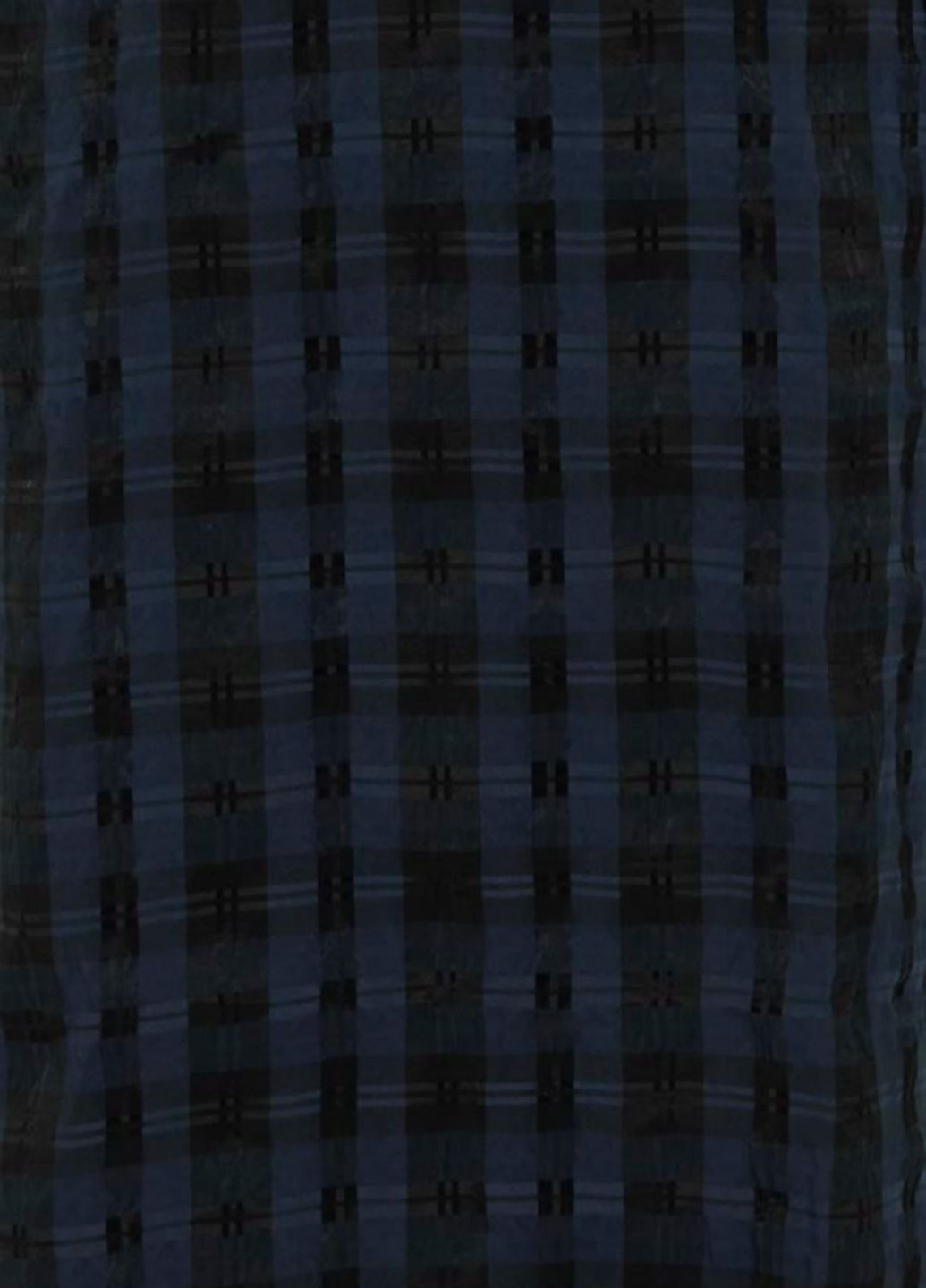 Темно-синее кэжуал платье Ichi в клетку