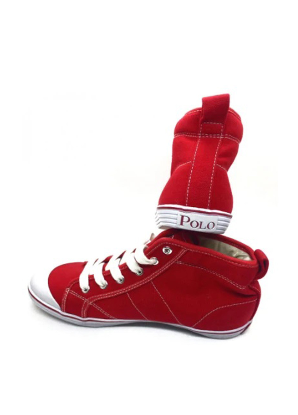 Красные кеды Ralph Lauren