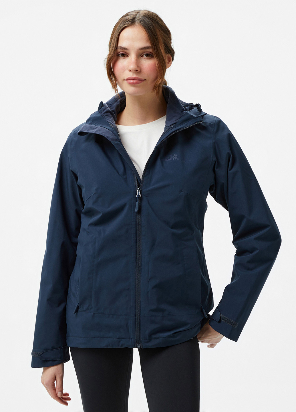 Темно-синяя демисезонная куртка Jack Wolfskin MOONRISE 3IN1