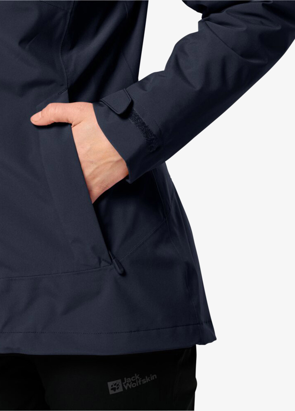 Темно-синяя демисезонная куртка Jack Wolfskin MOONRISE 3IN1