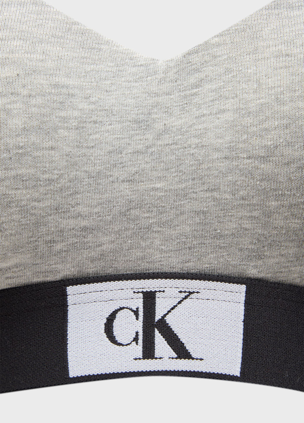Серый топ бюстгальтер Calvin Klein без косточек хлопок