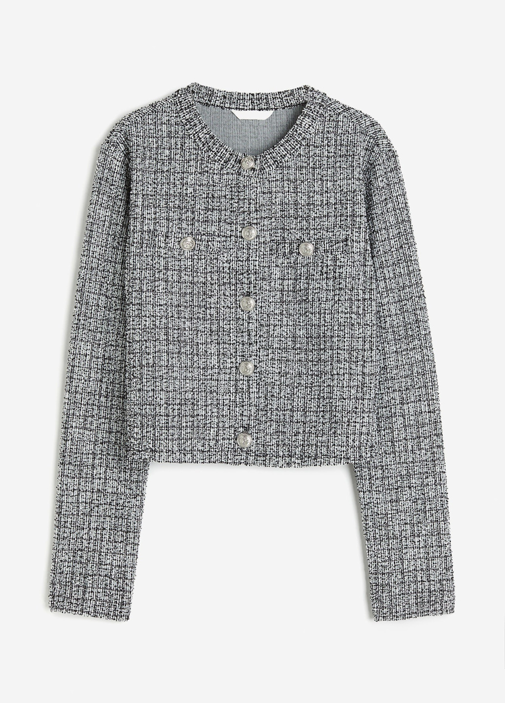 Черно-белый демисезонный кардиган H&M