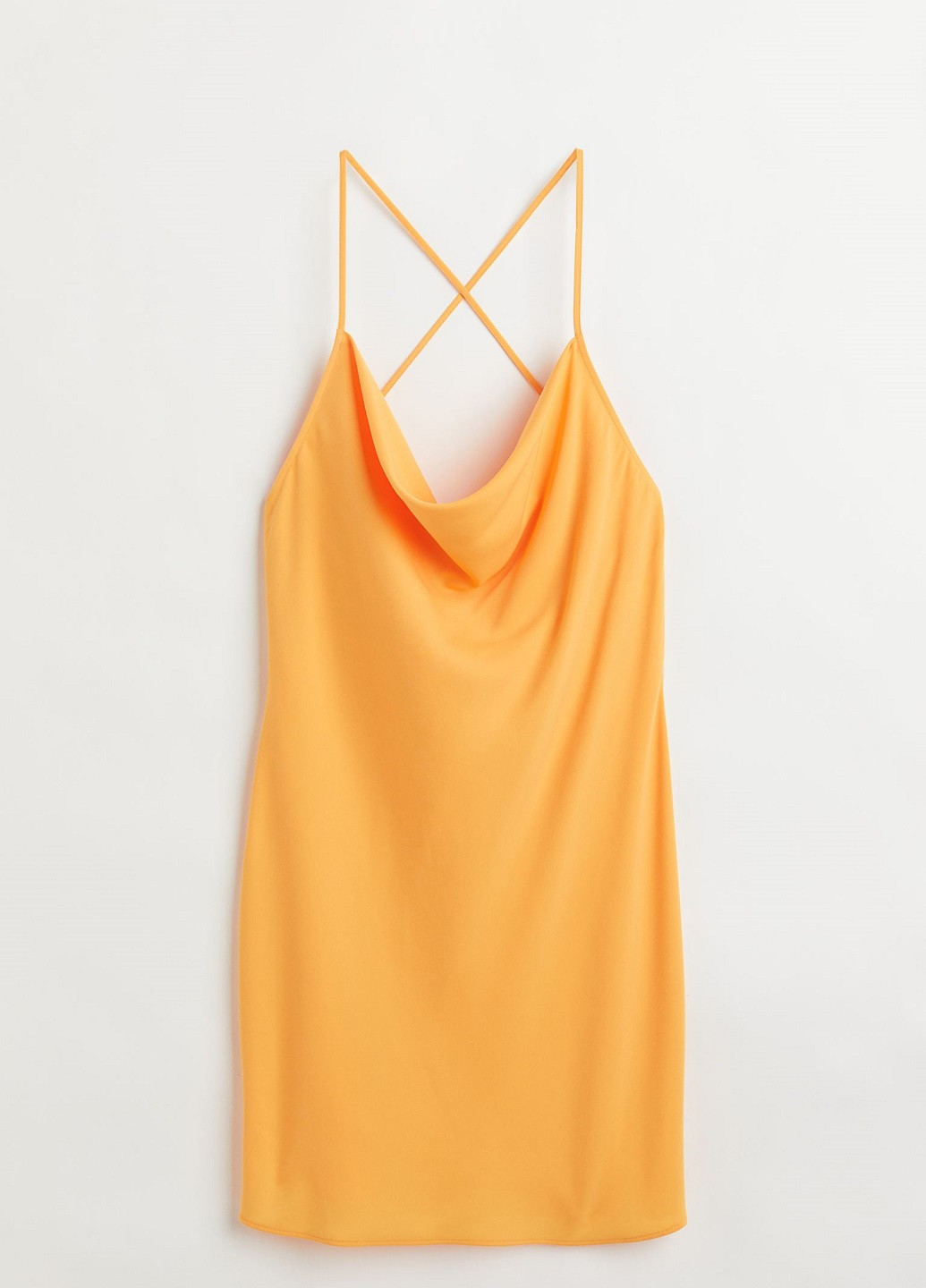 Желтое кэжуал платье H&M однотонное