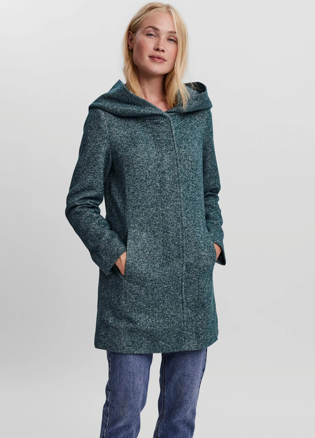 Зеленое демисезонное Пальто Vero Moda