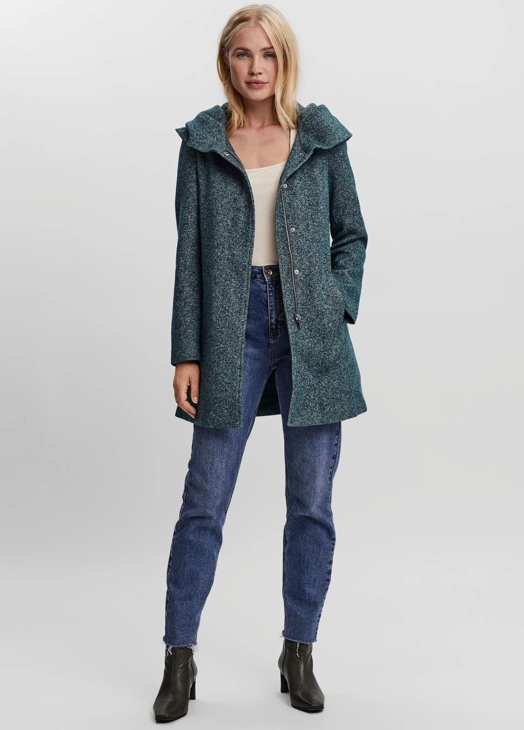 Зеленое демисезонное Пальто Vero Moda