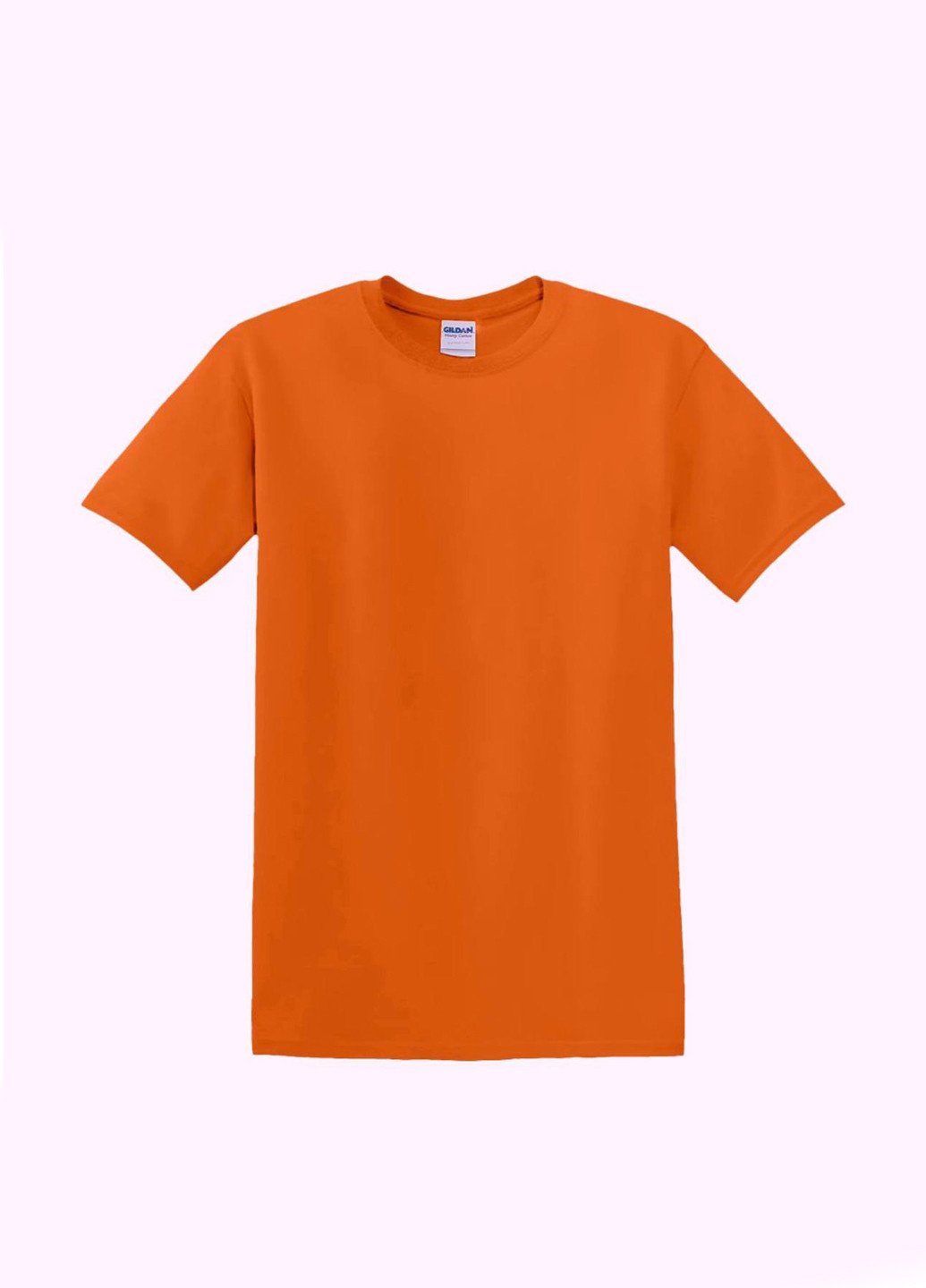 Оранжевая футболка Gildan