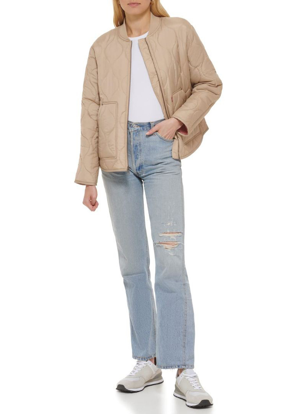 Бежевая демисезонная куртка Levi's