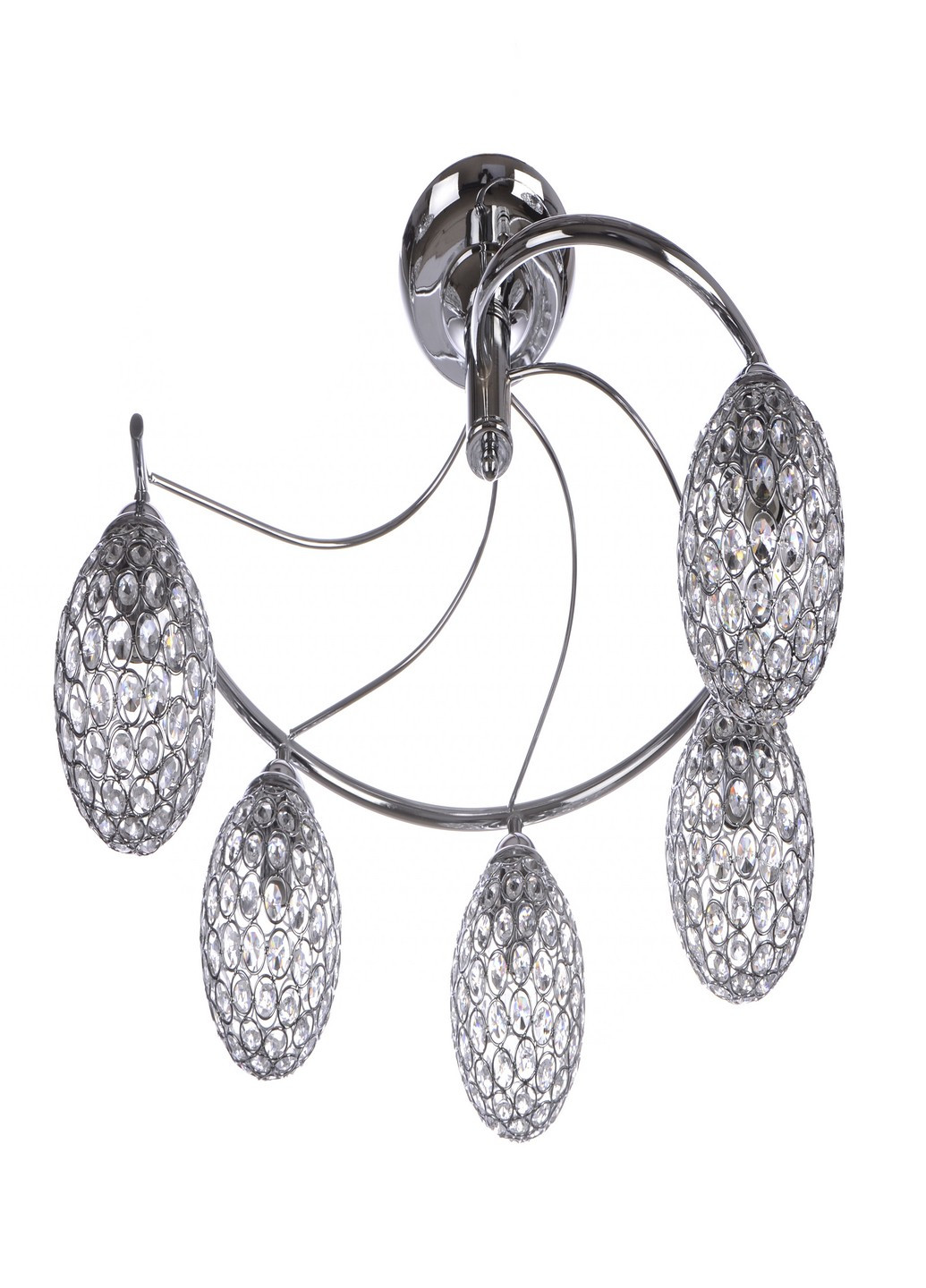 BR-01 382S / 5 E14 CH Люстра кришталева куля Brille (185914110)