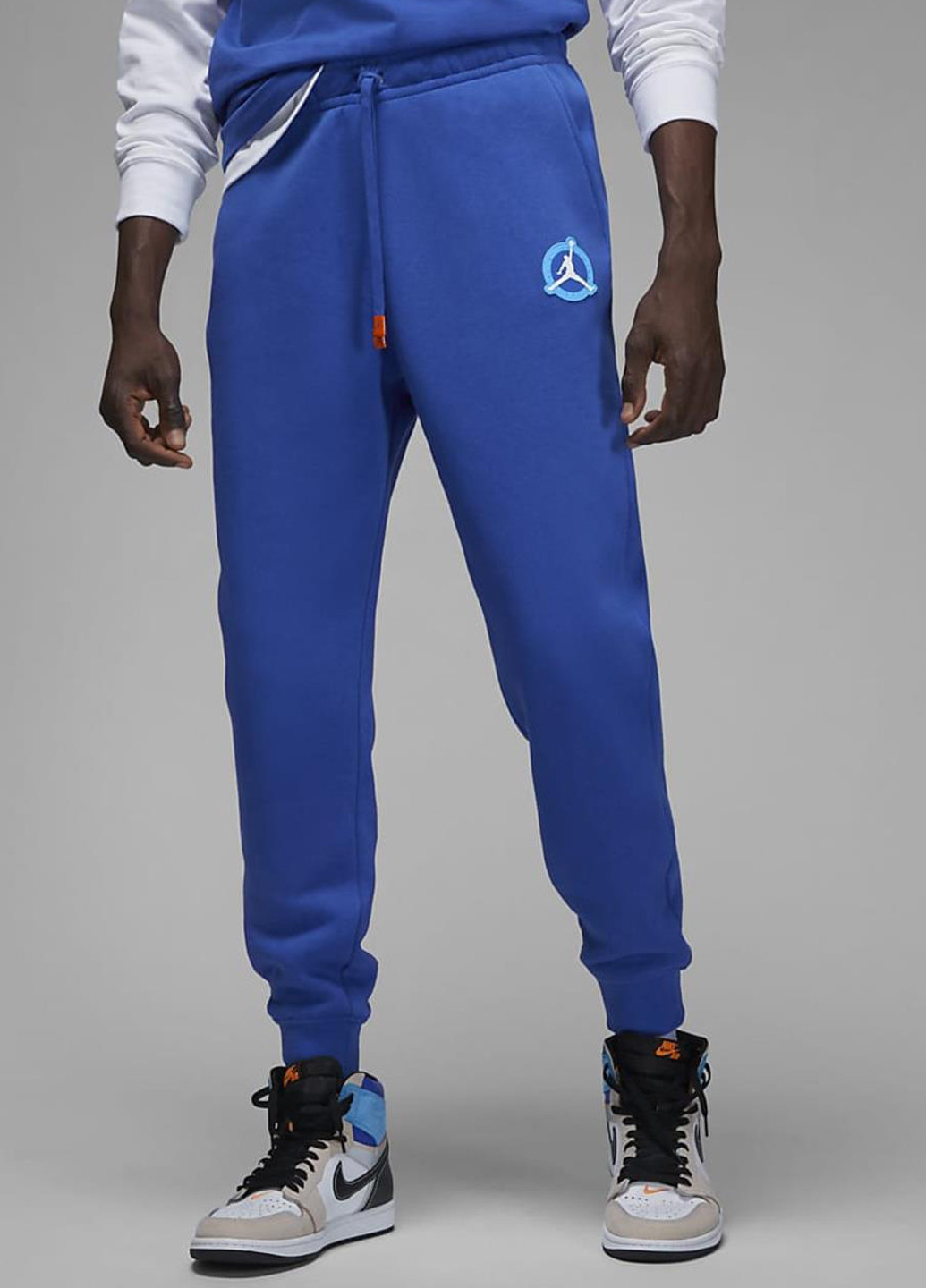 Синие спортивные демисезонные джоггеры брюки Jordan