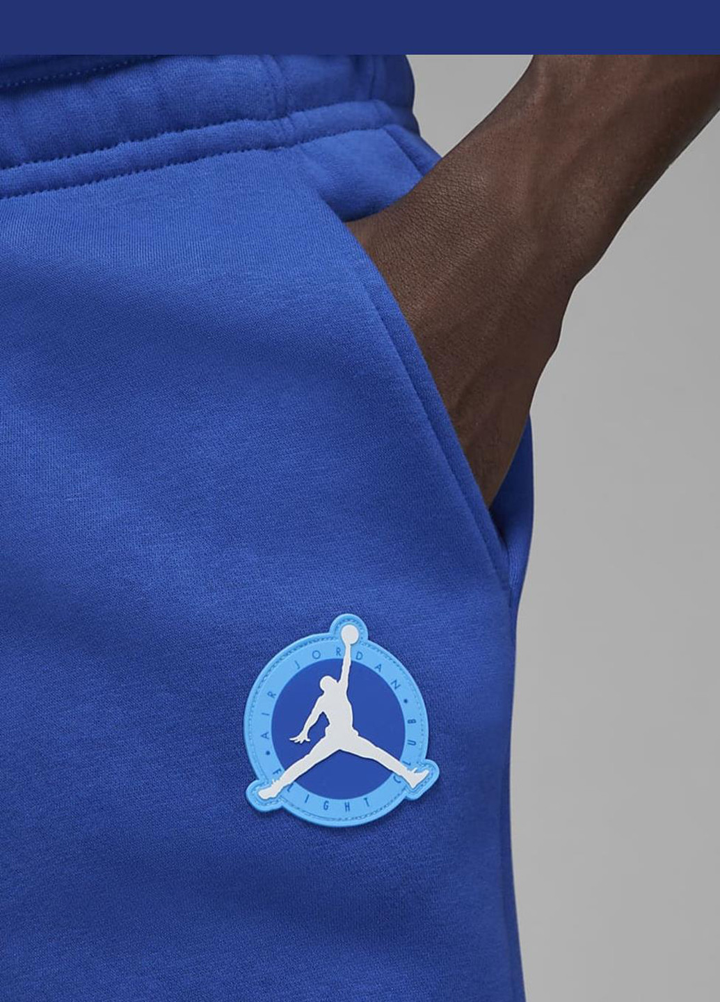 Синие спортивные демисезонные джоггеры брюки Jordan