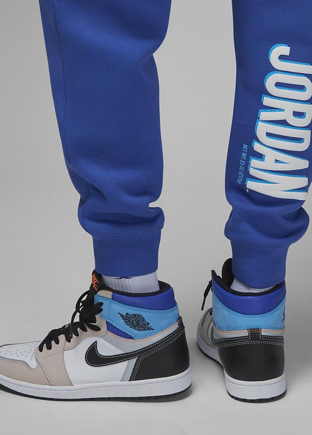 Синие спортивные демисезонные джоггеры брюки Jordan