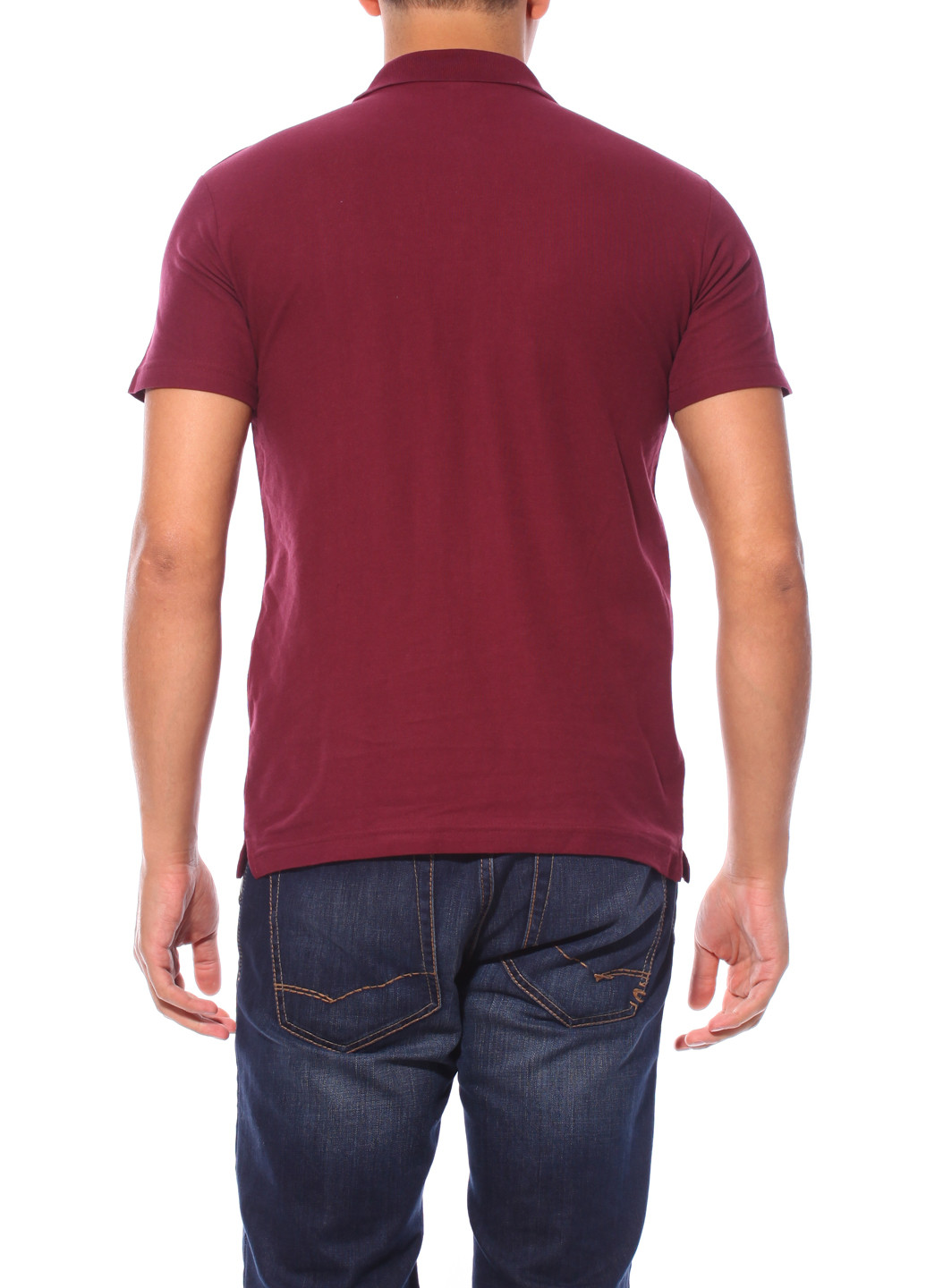 Бордовая футболка-поло для мужчин Sol's однотонная