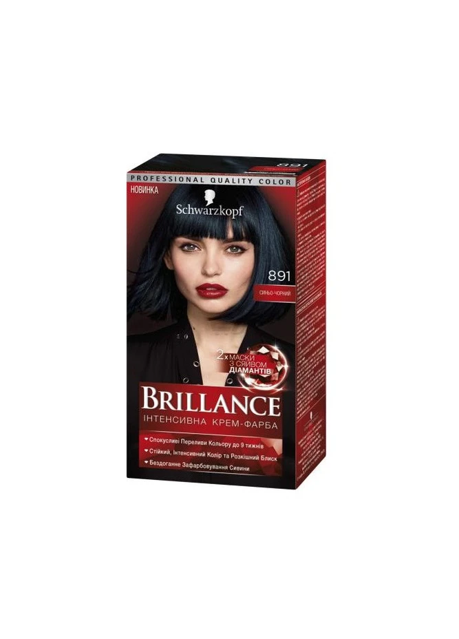 Крем-фарба Синьо-чорний 891 Brillance (213164304)