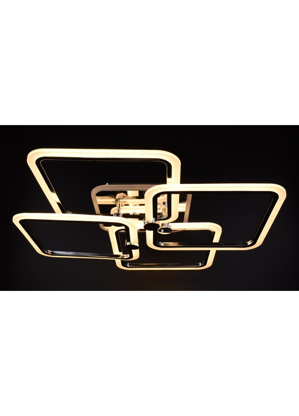 Люстра потолочная LED с пультом A2503/4L-RGB-ch Хром 11х64х64 см. Sunnysky (253629164)