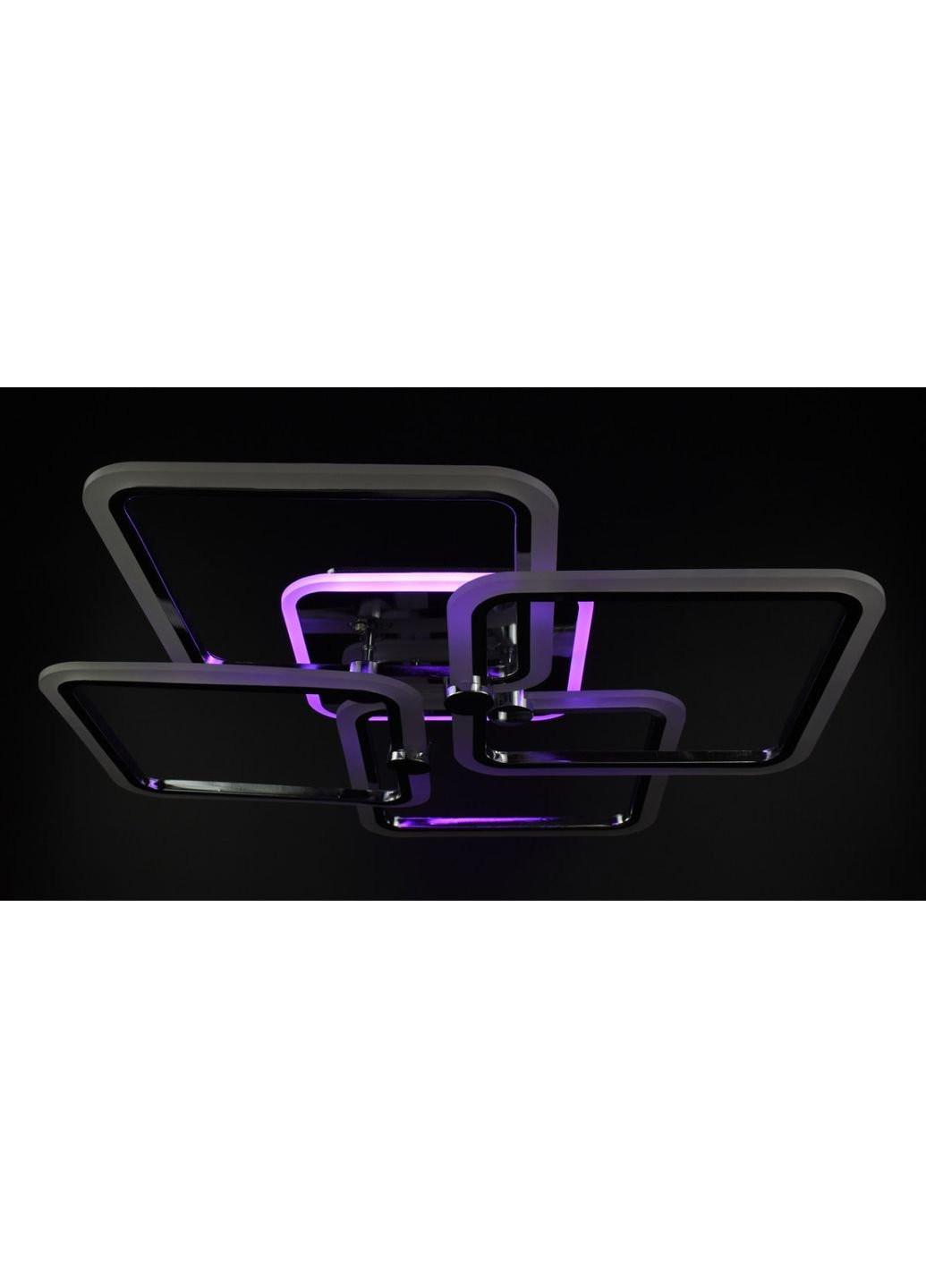 Люстра потолочная LED с пультом A2503/4L-RGB-ch Хром 11х64х64 см. Sunnysky (253629164)
