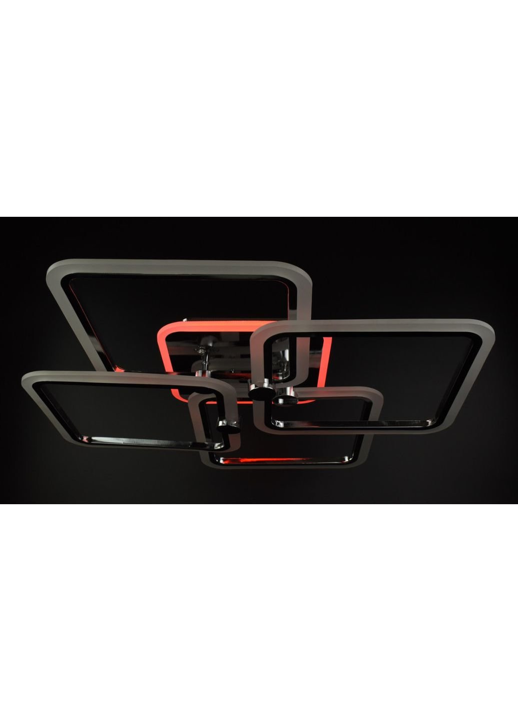 Люстра потолочная LED с пультом A2503/4L-RGB-ch Хром 11х64х64 см. Sunnysky (253629164)