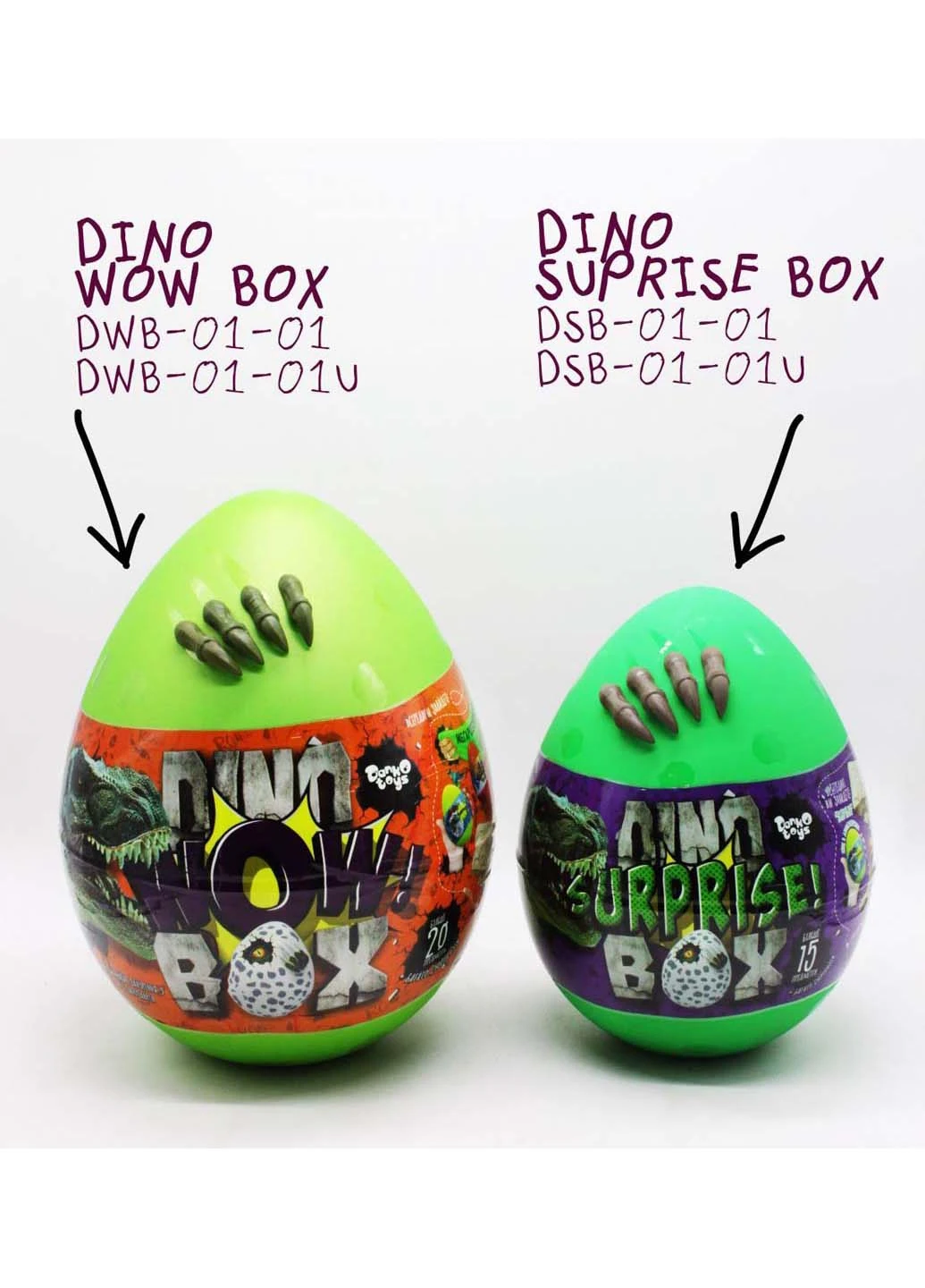 Игрушка-сюрприз Dino WOW рус Dankotoys (255059367)