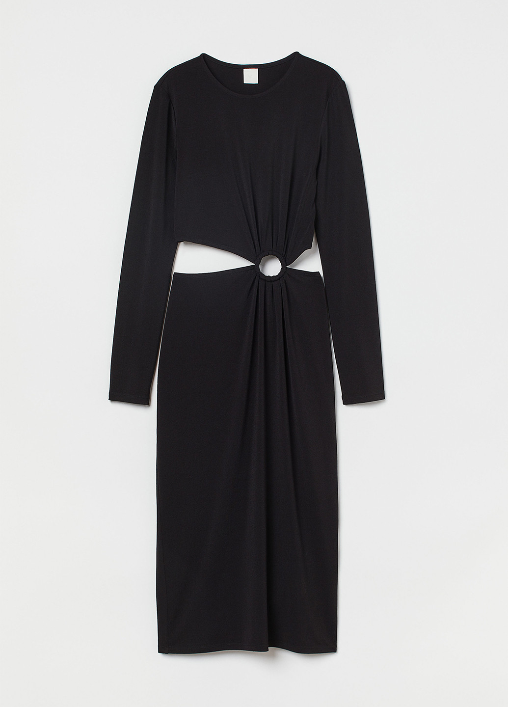 Чорна кежуал сукня H&M однотонна