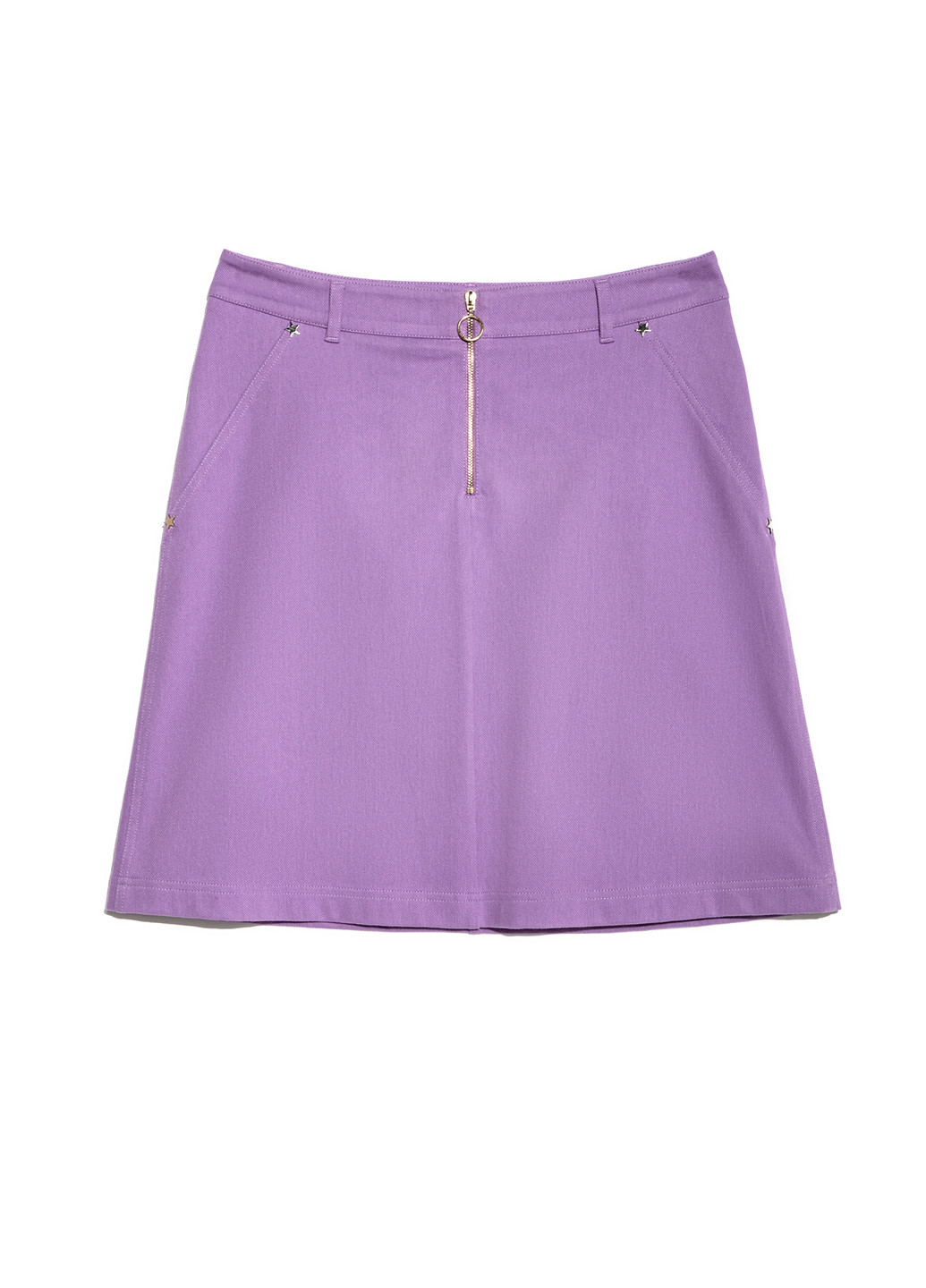 Фиолетовая кэжуал однотонная юбка Conte мини