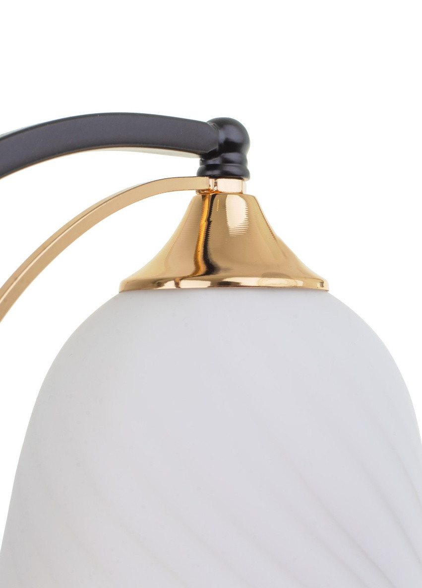 Настольная лампа декоративная черная с белым LK-710T/1 E27 BK+FG Brille (253881591)