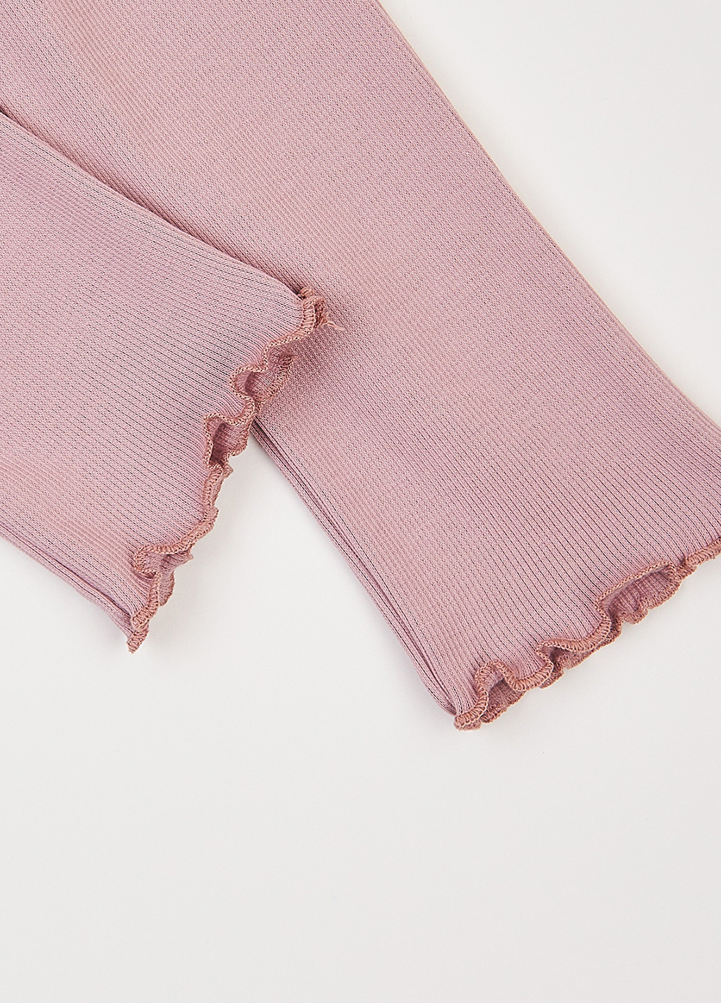 Розовый демисезонный комплект (лонгслив, брюки) Фламинго