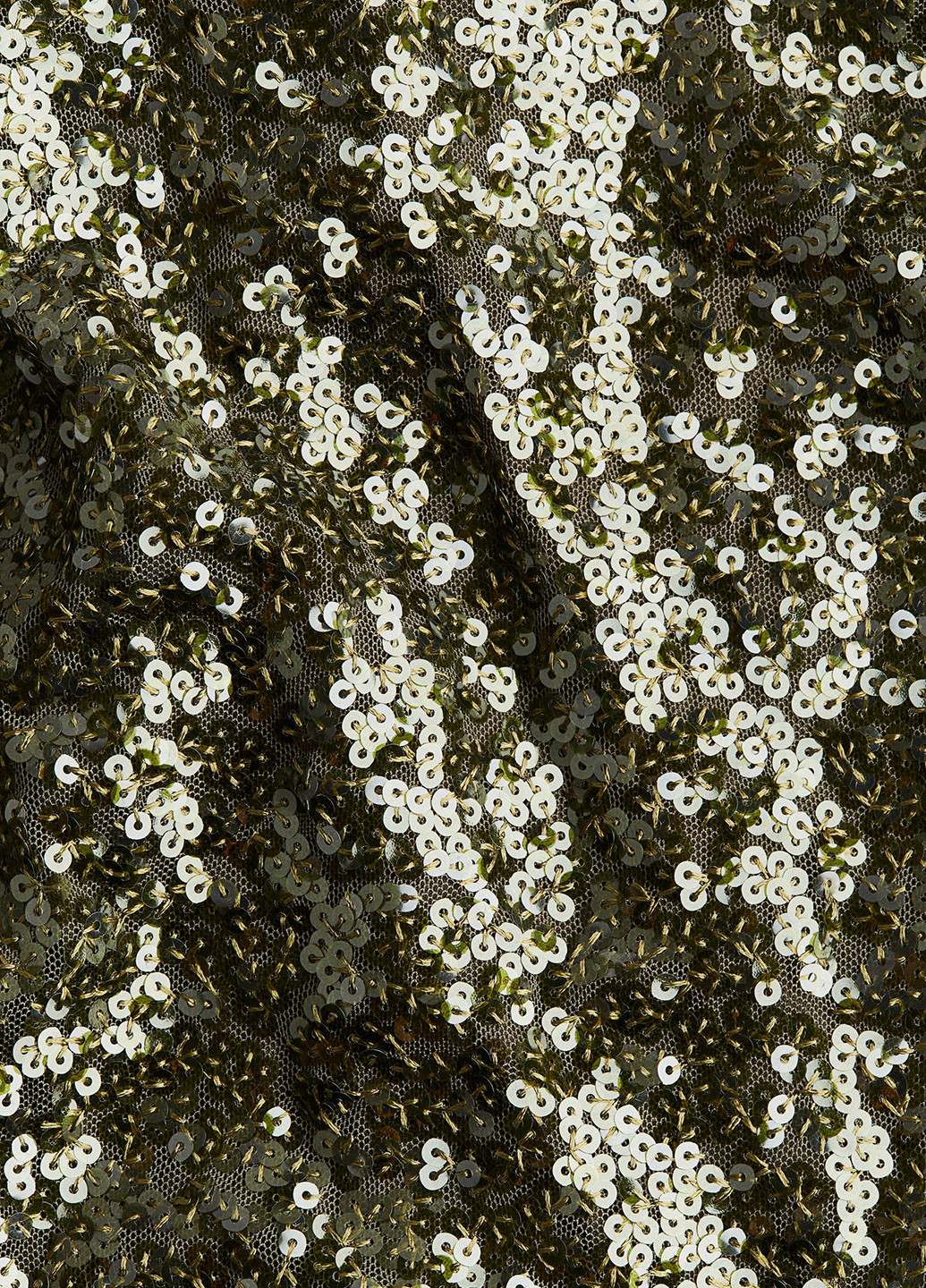 Темно-зеленое вечернее платье на запах H&M однотонное