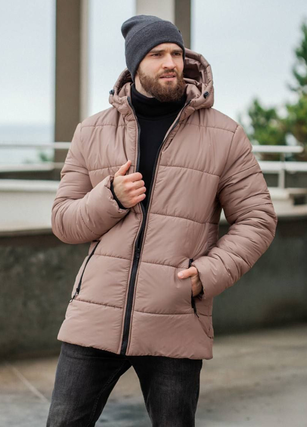 Бежева зимня куртка No Brand