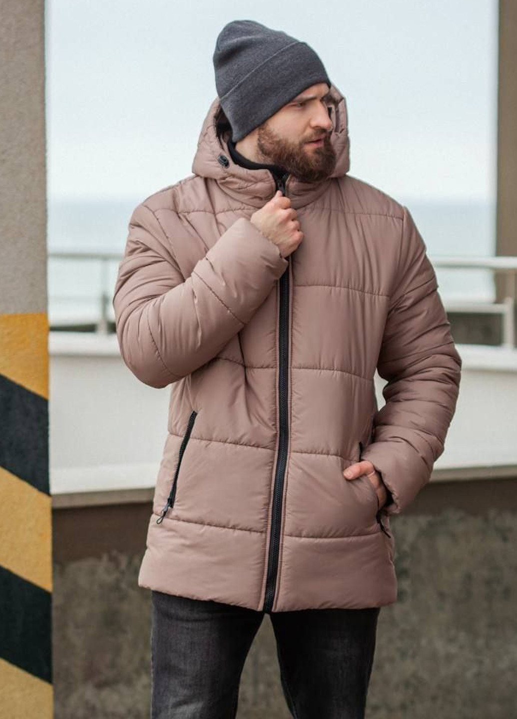 Бежева зимня куртка No Brand