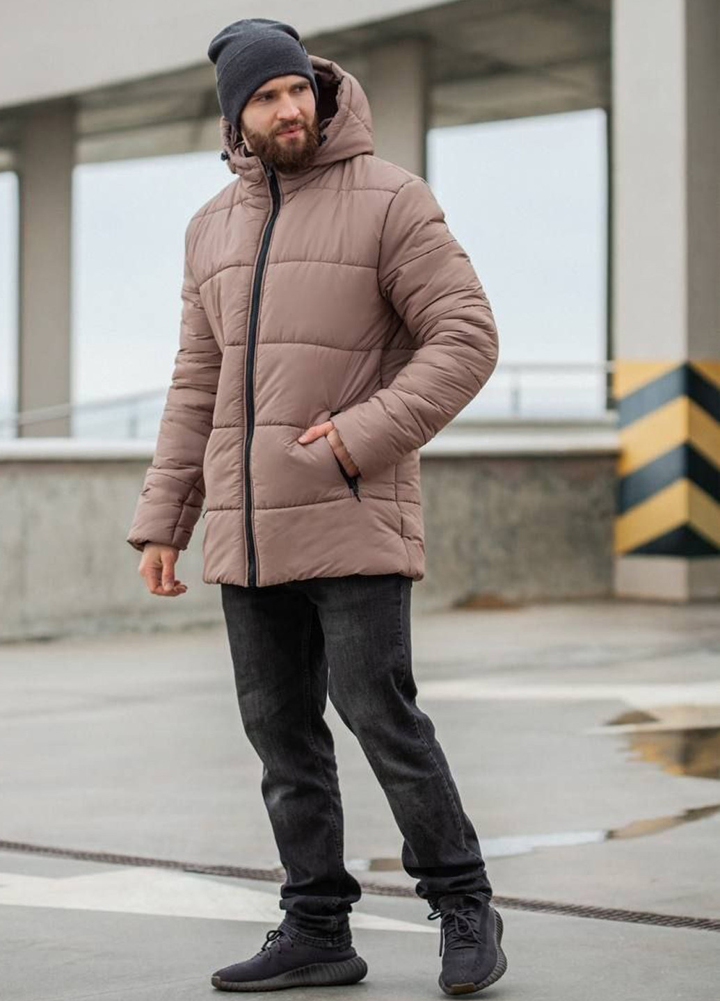 Бежева зимня куртка No Brand