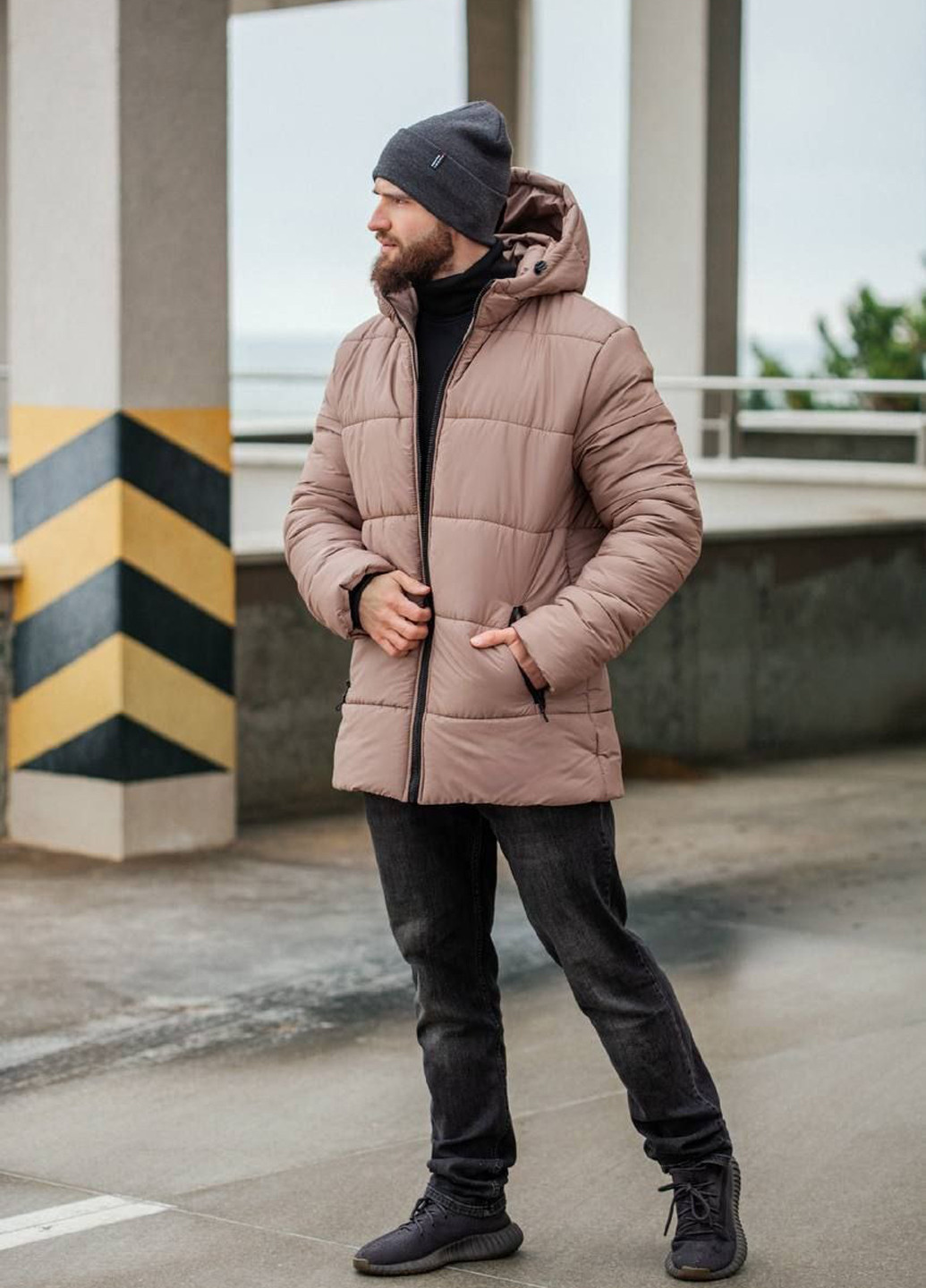 Бежева зимня куртка No Brand