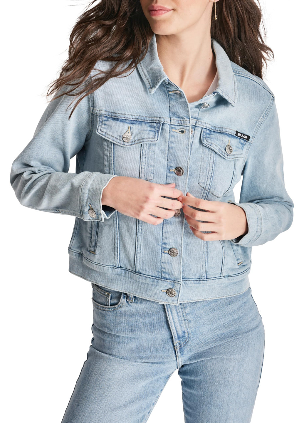 Блакитна демісезонна куртка DKNY