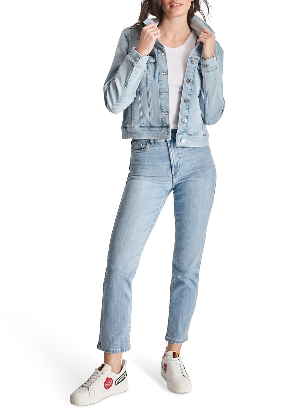 Блакитна демісезонна куртка DKNY