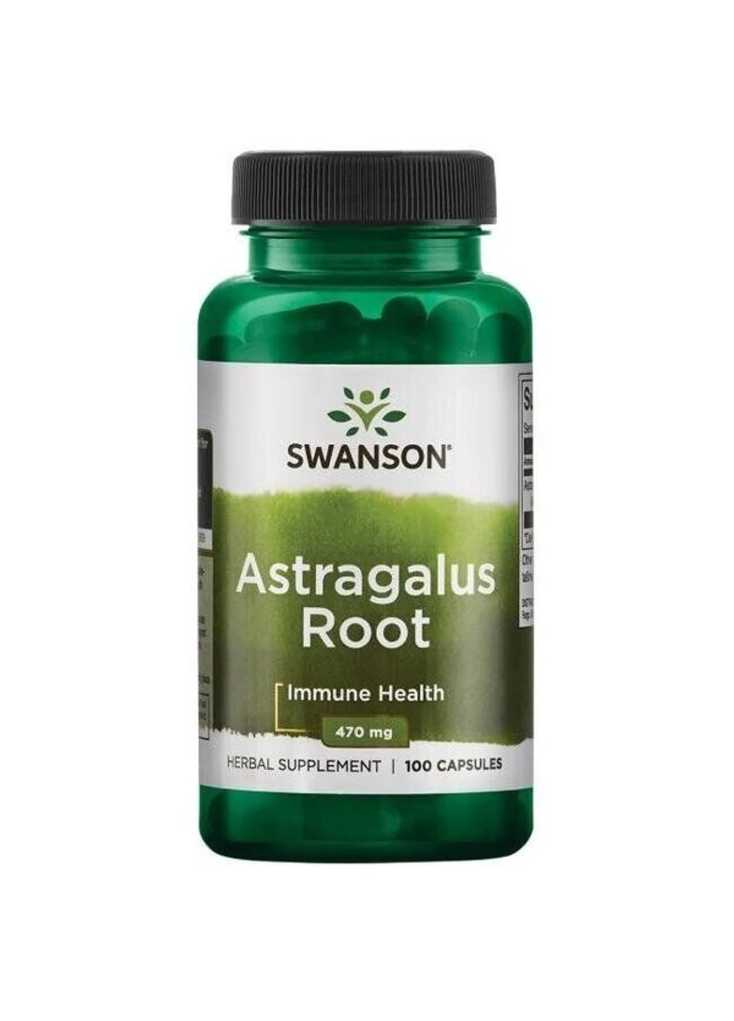 Корінь астрагала Astragalus Root 470 mg 100 капсул Swanson (255410508)