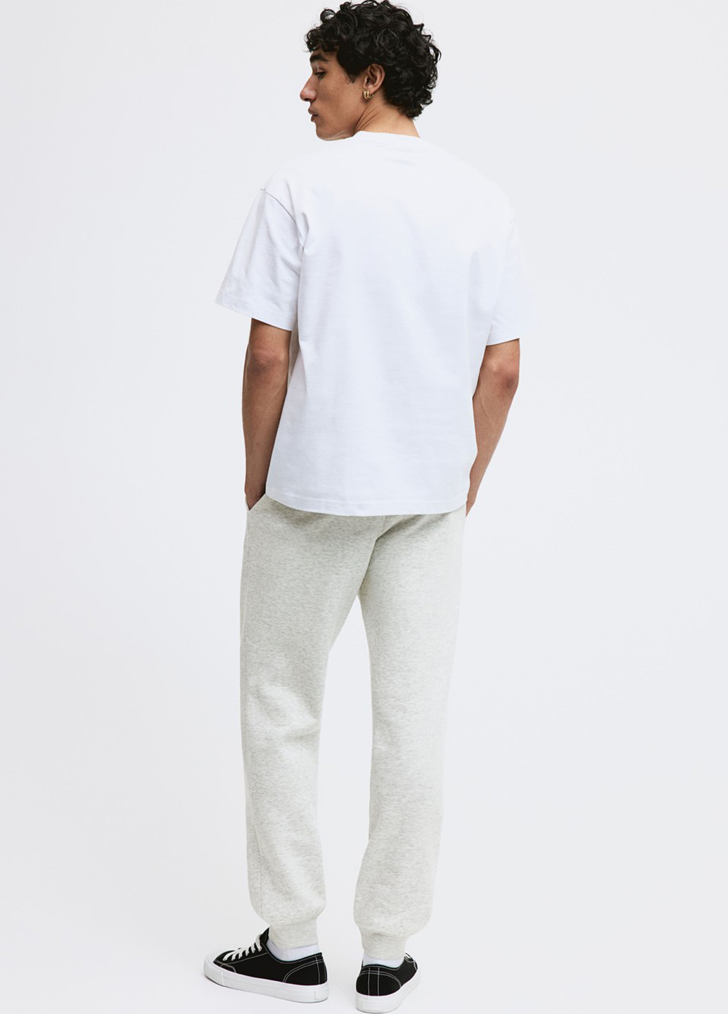 Светло-серые спортивные демисезонные джоггеры брюки H&M